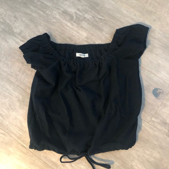 Madewell crop top in black size small. - Picture 2 of 5